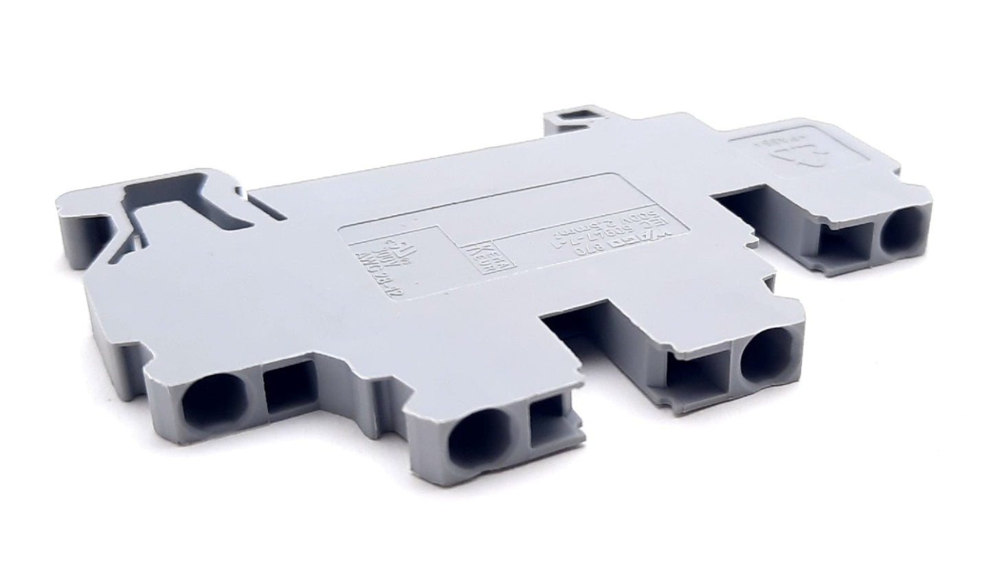 New – Open box Lot of 10 Wago 870-501 Double Deck Terminal Block 4 Position 500V, 24A, 12-28AWG