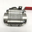 New – Open box Worcester Flowserve 446666TTSE Stainless Steel Ball Valve, 1-1/2" NPT, 1000psi