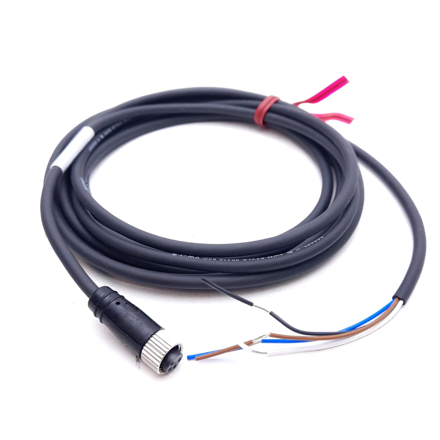 New – Open box Keyence OP-73864 Laser Sensor Connector Cable, M8 4-Pin Straight Female, 2m