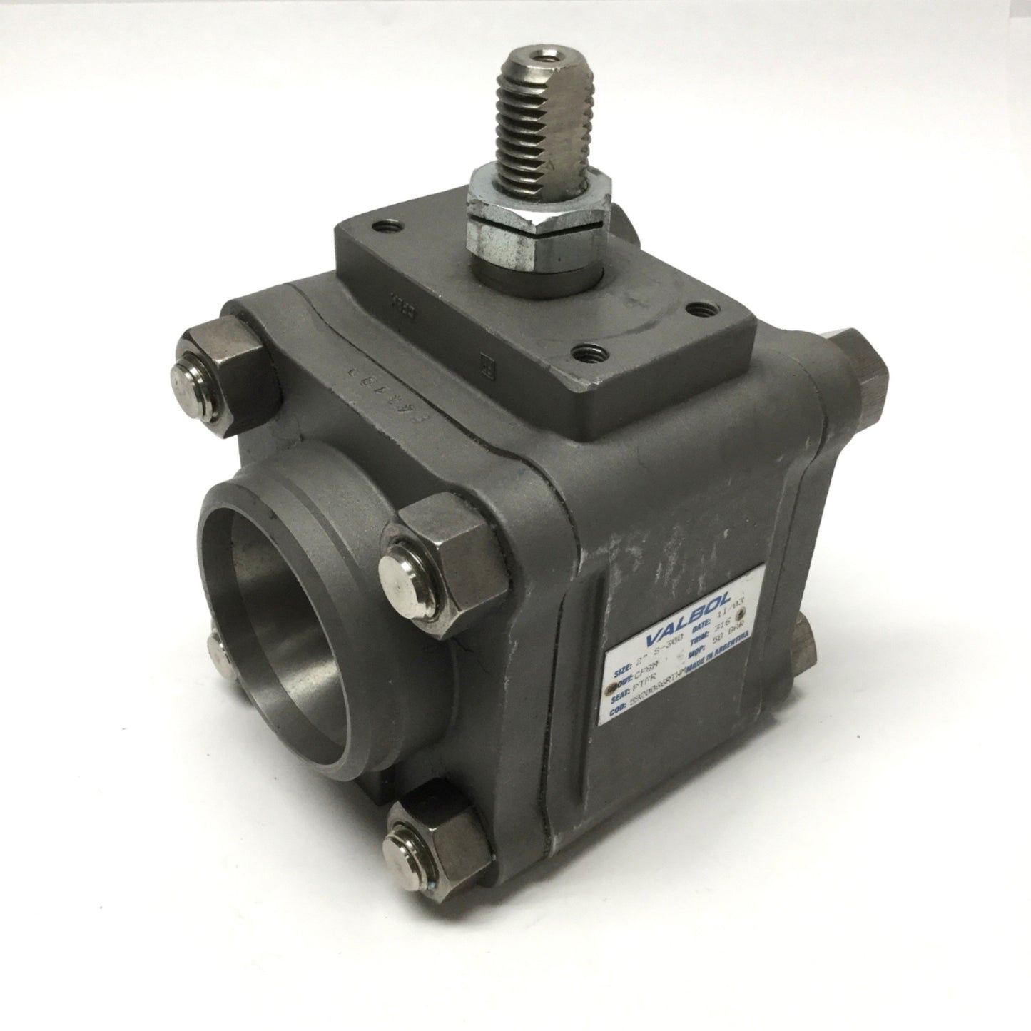 New – Open box Valbol 5920066RTWM Stainless Steel Full-Port Ball Valve, 725psi, 2" Butt Weld