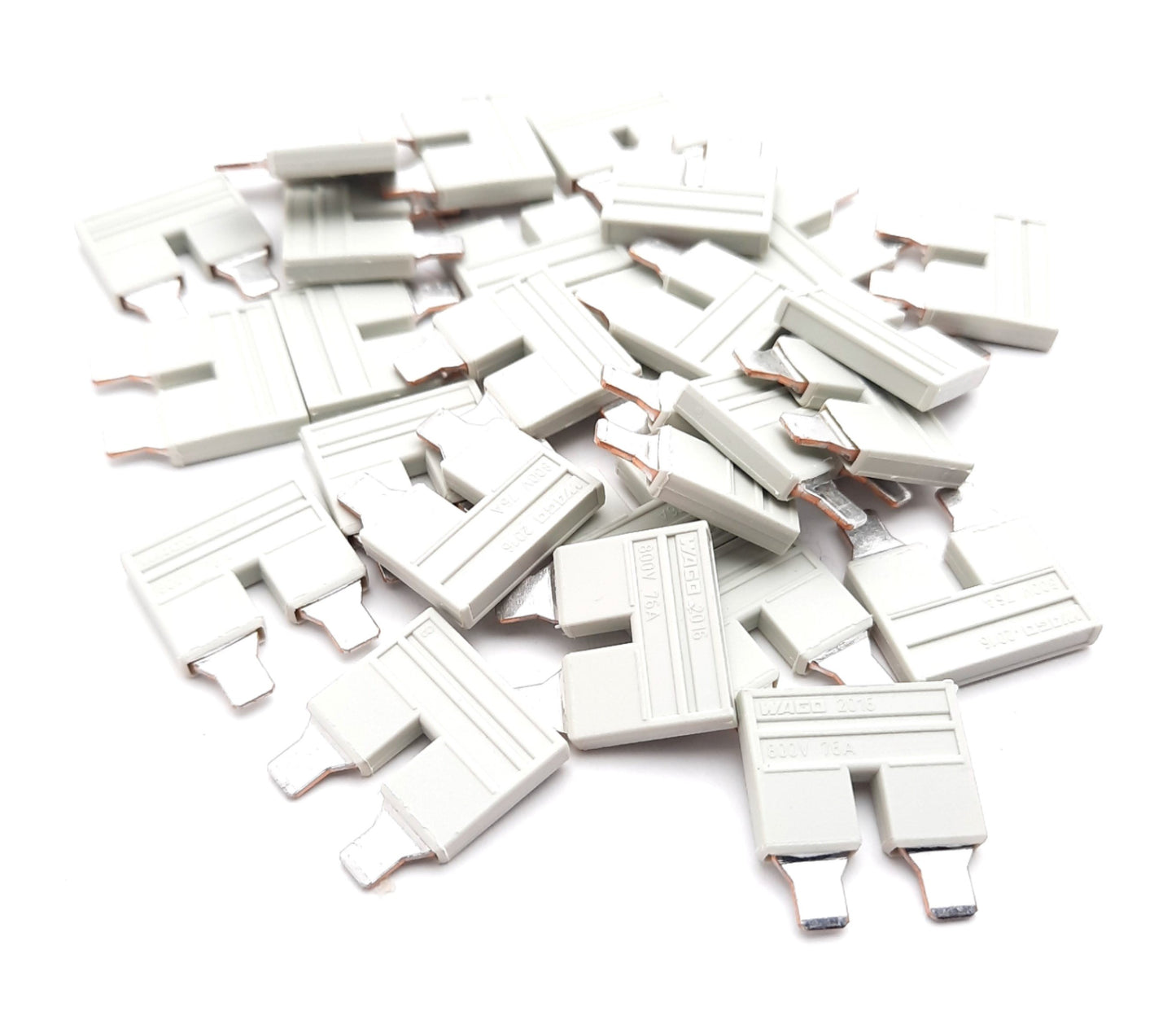 New – Open box Lot of 25 Wago 2016-402 Jumper Bar Terminal Block Accessories 2 Position 800V