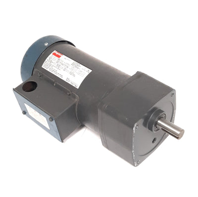 Used Dayton 6MK84 Gearmotor 230/460VAC 3-Ph, 10:1 Reduction, 1/3HP, 173/144RPM