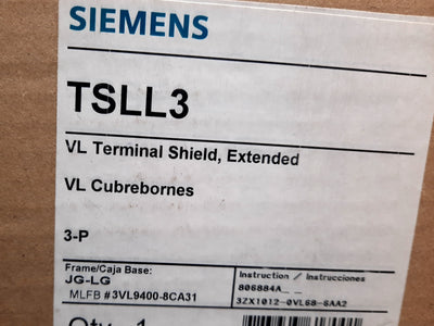 New Siemens TSLL3 Extended Terminal Shield Use With VL400UL, VL400X, JG, LG