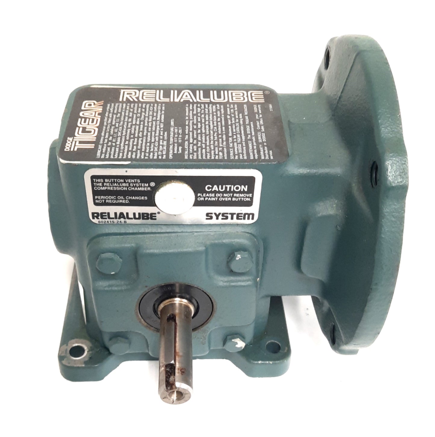 Used Dodge MR96103LKUBB Tigear Reducer, 13 Case, C-Face, 20:1, 56C Frame, 1HP Rating