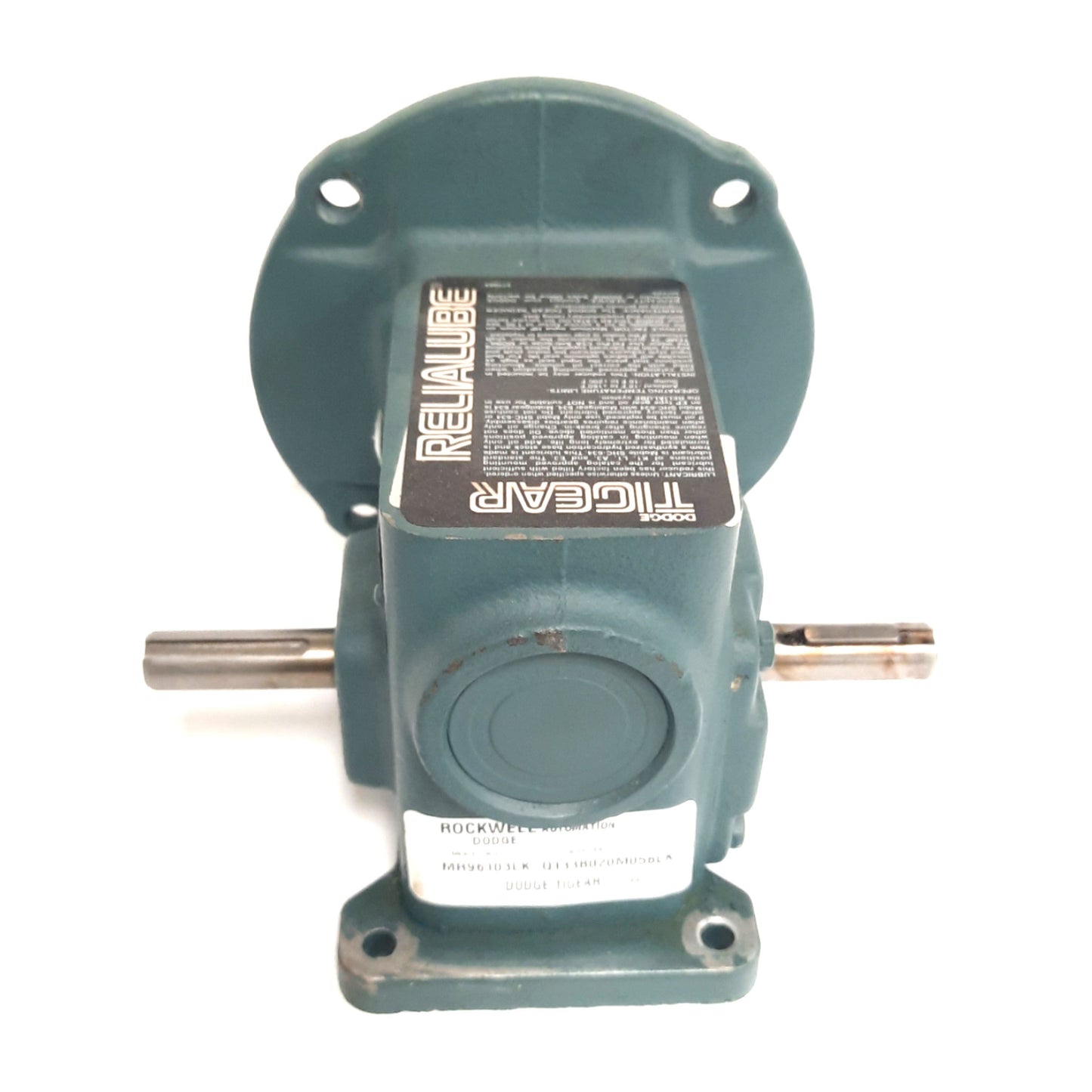 Used Dodge MR96103LKUBB Tigear Reducer, 13 Case, C-Face, 20:1, 56C Frame, 1HP Rating