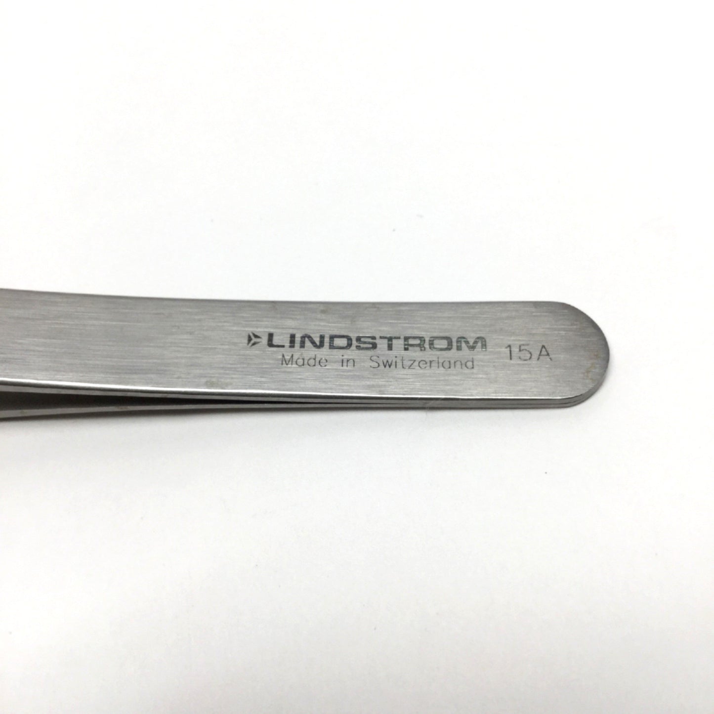 Used Lindstrom 15A High Precision Tweezers ESD-Safe 12mm Tapered Cutting Tip, 4.5"