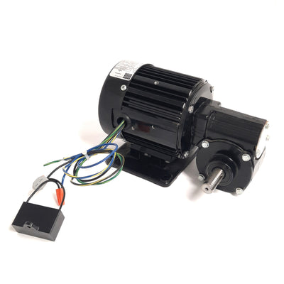 Used Bodine 42R4BFCI-5L AC Right-Angle Gearmotor 57RPM, 115VAC, 1/8HP, 30:1 Ratio