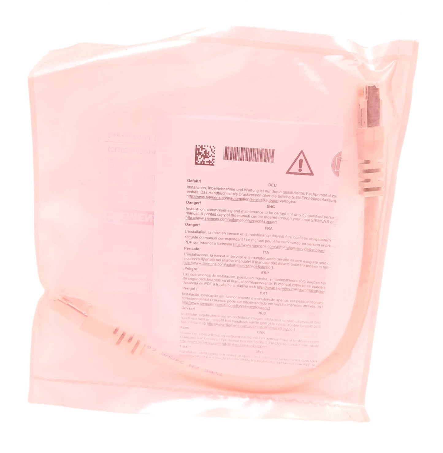 New Siemens 6SL3060-4AD00-0AA0 Cordset IP20, Drive-CLiQ Connection 0.16m W/O 24VDC