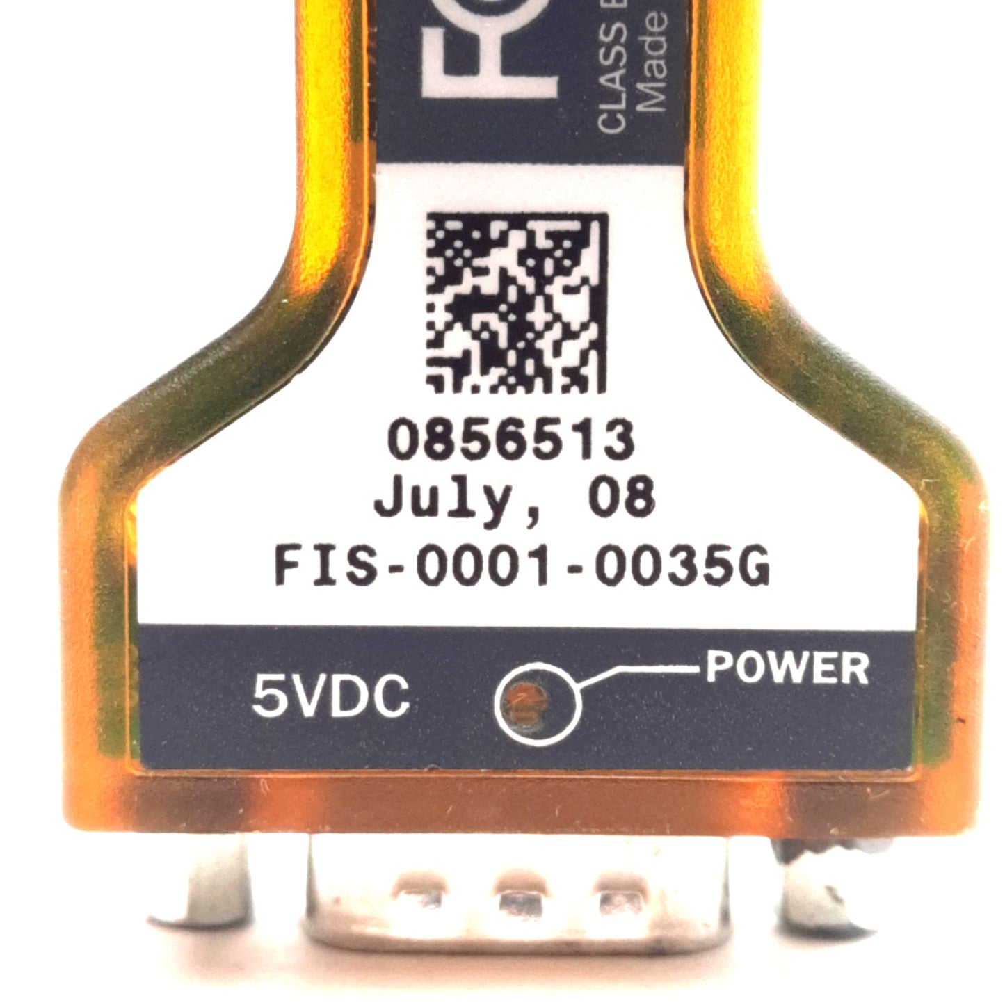 Used Microscan FIS-001-0035G IC-322 Voltage Converter Interface 10-28VDC In, 5VDC Out