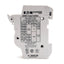 Used Bussmann CHCC1DIU Fuse holder, 1-Pole, 600V 30A, Class CC 10x38 Fuses, DIN Rail