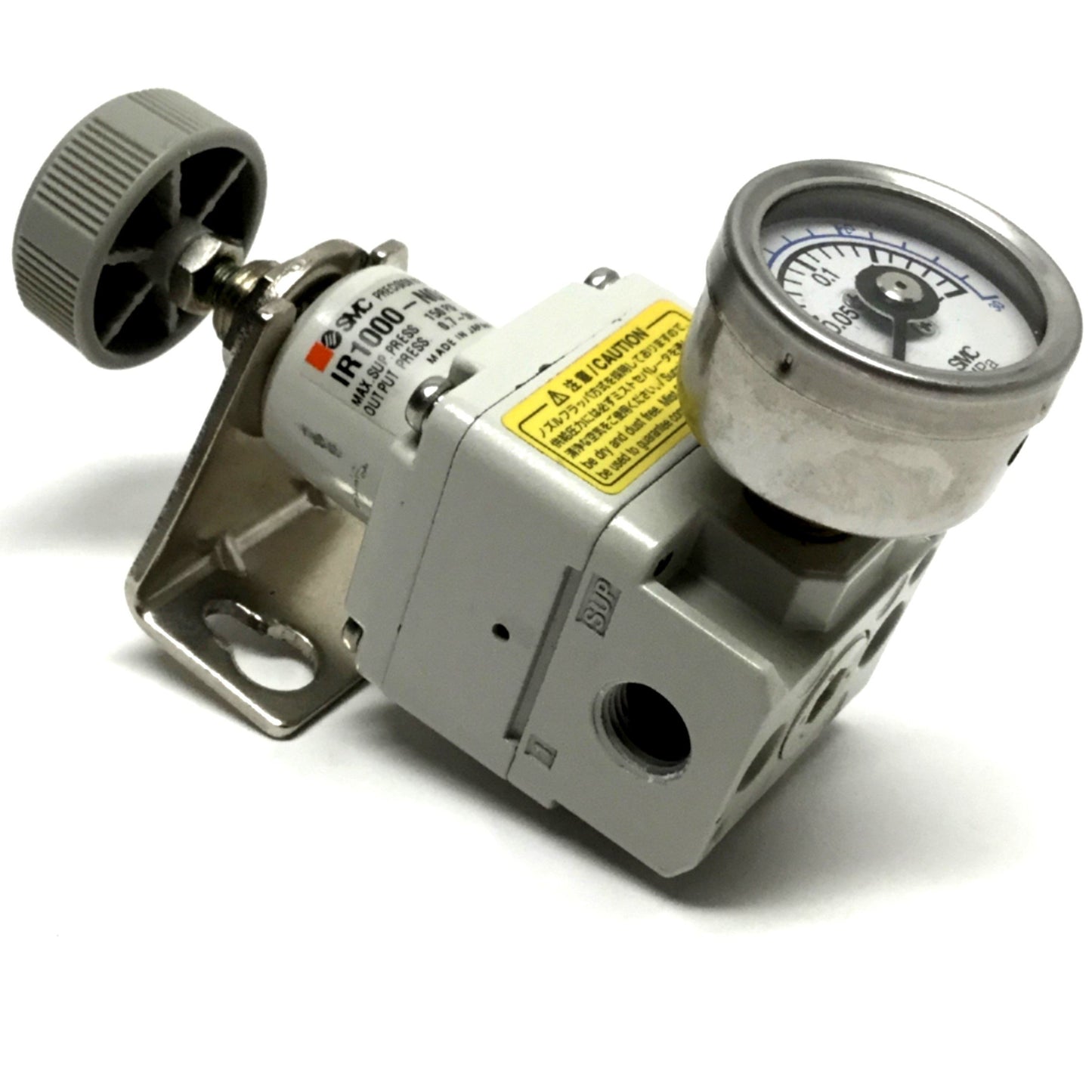 Used SMC IR1000-N01BG Precision Air Pressure Regulator, 0.7-30psi Out, 1/8" NPT