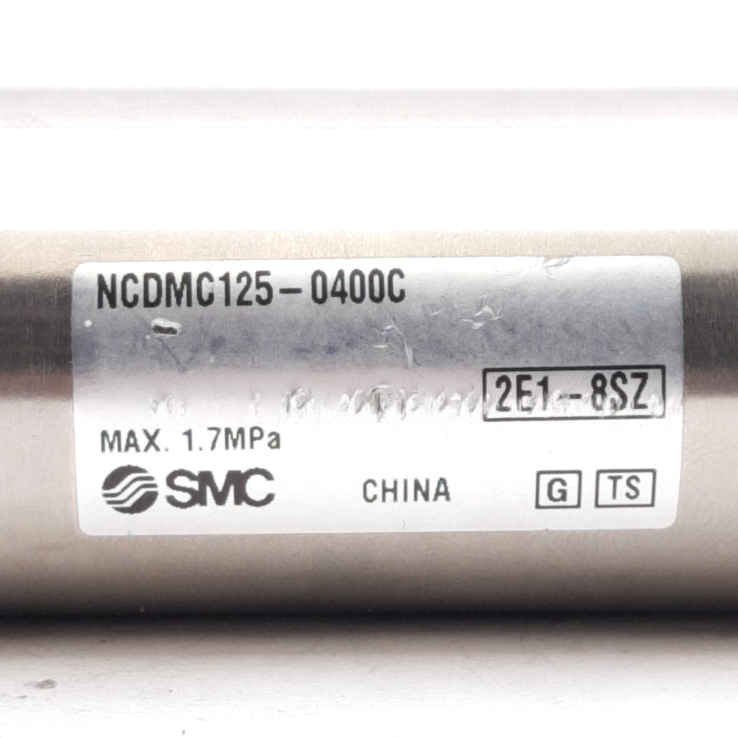 Used SMC NCDMC125-0400C Stainless Steel Cylinder ø1.25in Bore, 4in Stroke, 1/8in NPT