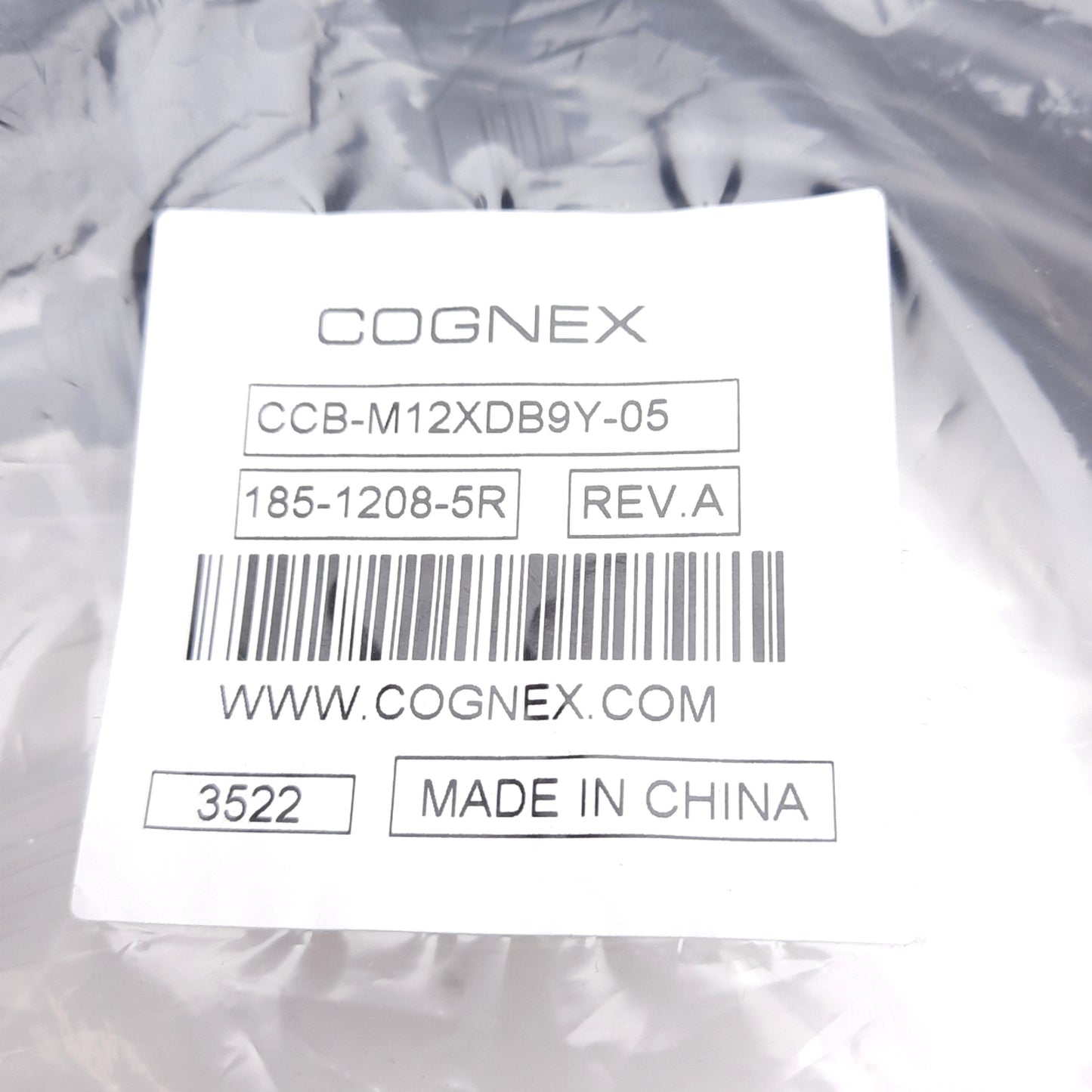 New Cognex CCB-M12XDB9Y-05 Connection Cable D-Sub 9-Pin & M12 12-Pin to Flying Leads