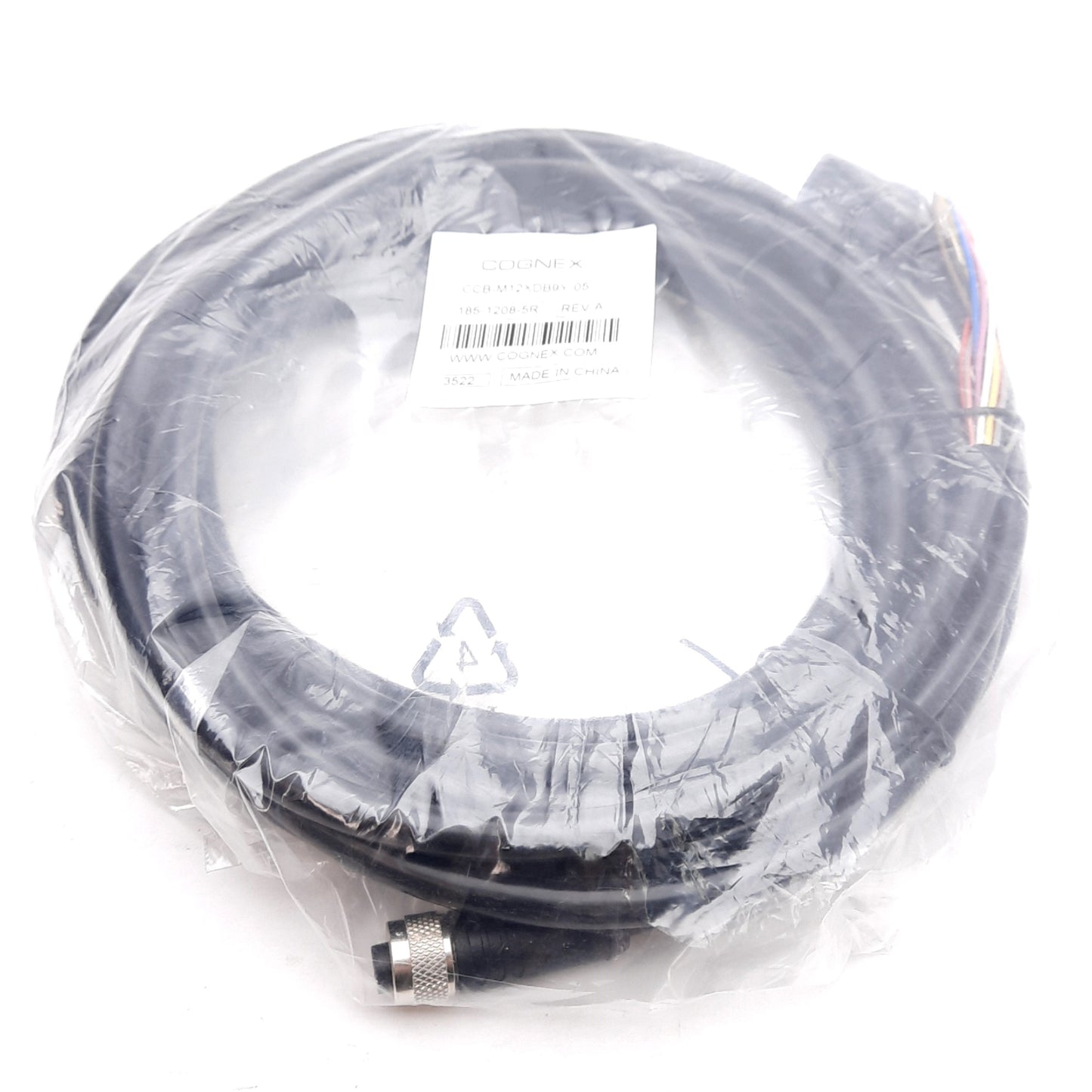 New Cognex CCB-M12XDB9Y-05 Connection Cable D-Sub 9-Pin & M12 12-Pin to Flying Leads