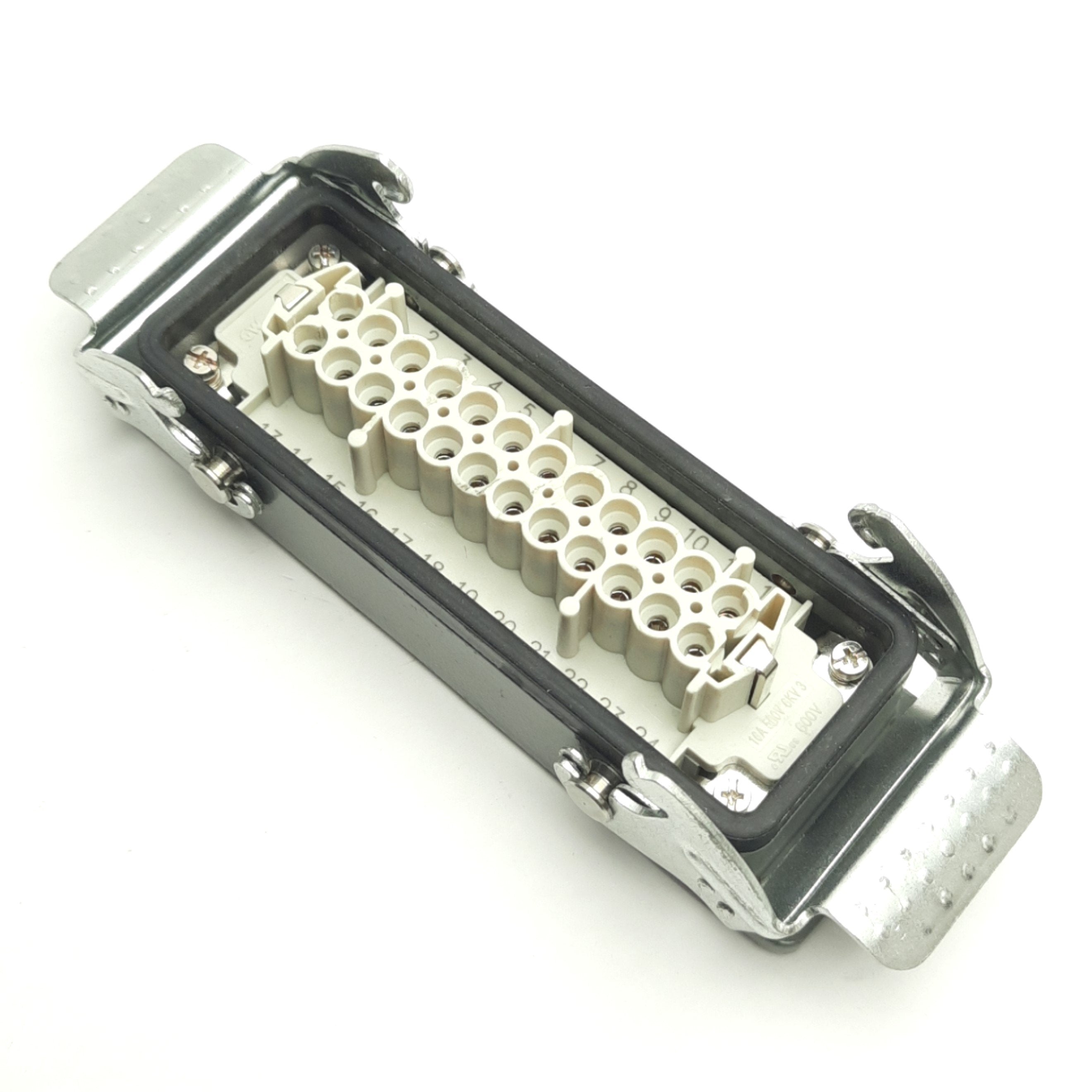 Molex GW 7324.6007.1 Female HDC Connector w/ Bulkhead, 24B, 24P+G, 600 ...