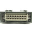 Used Molex GW 7324.6007.1 Female HDC Connector w/ Bulkhead, 24B, 24P+G, 600V, 16A