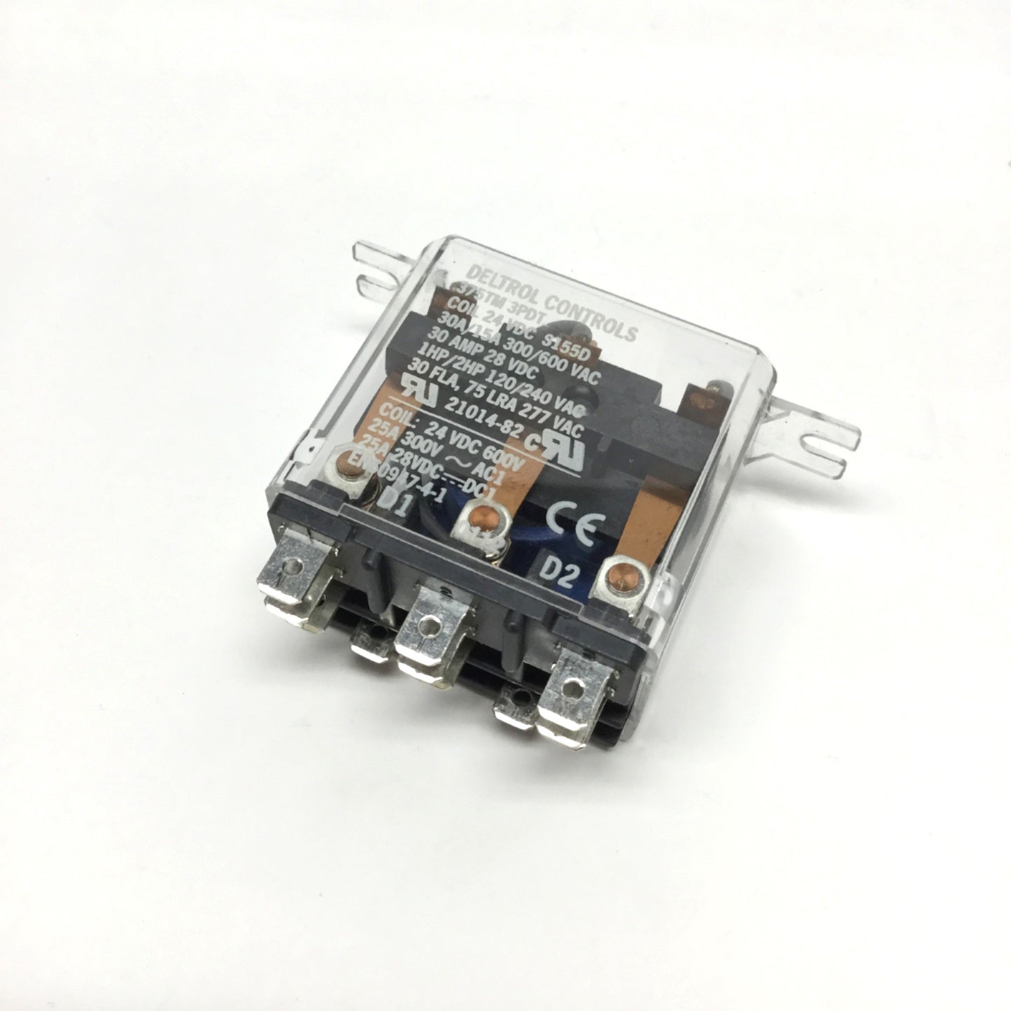 Used Deltrol Controls 21014-82 375TM 3PDT Power Relay 30A 300VAC/28VDC, 24VDC Coil