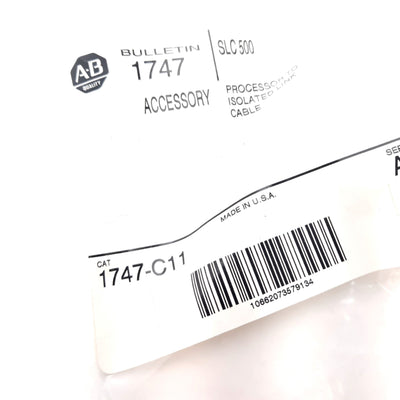 New Allen Bradley 1747-C11-A SLC500 Programmer Cable 10" RJ-45 Processor to Isolator