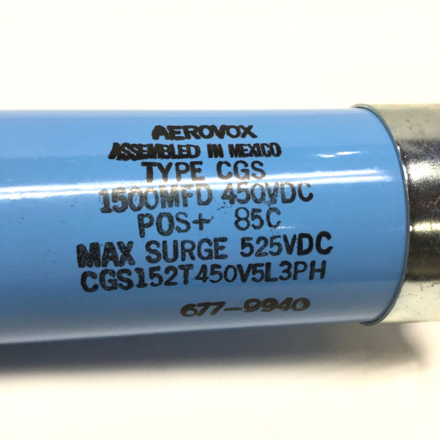 Used Glentek SMA8315-7115/2-4A-4-003F Servo Amp Capacitor 1500uF MFD, 450VDC