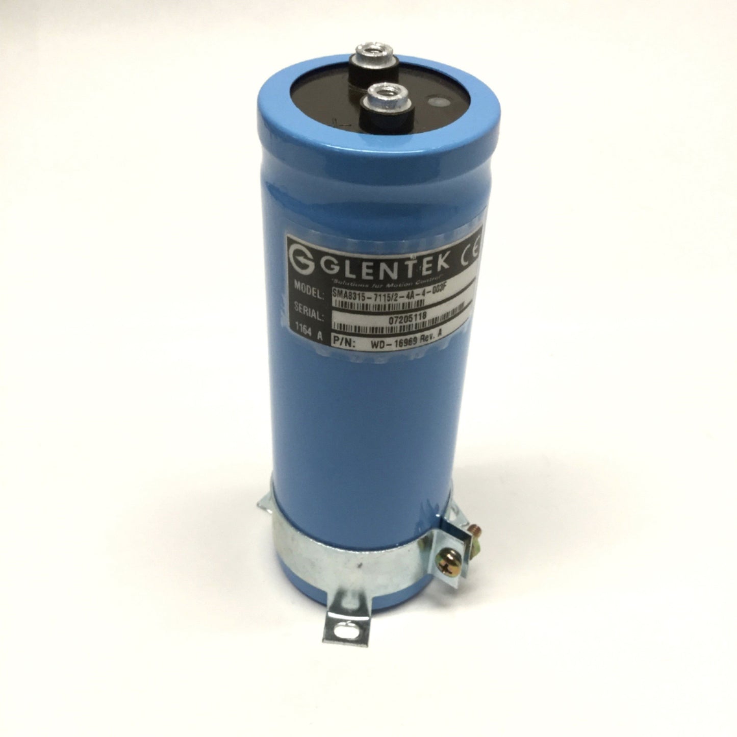 Used Glentek SMA8315-7115/2-4A-4-003F Servo Amp Capacitor 1500uF MFD, 450VDC