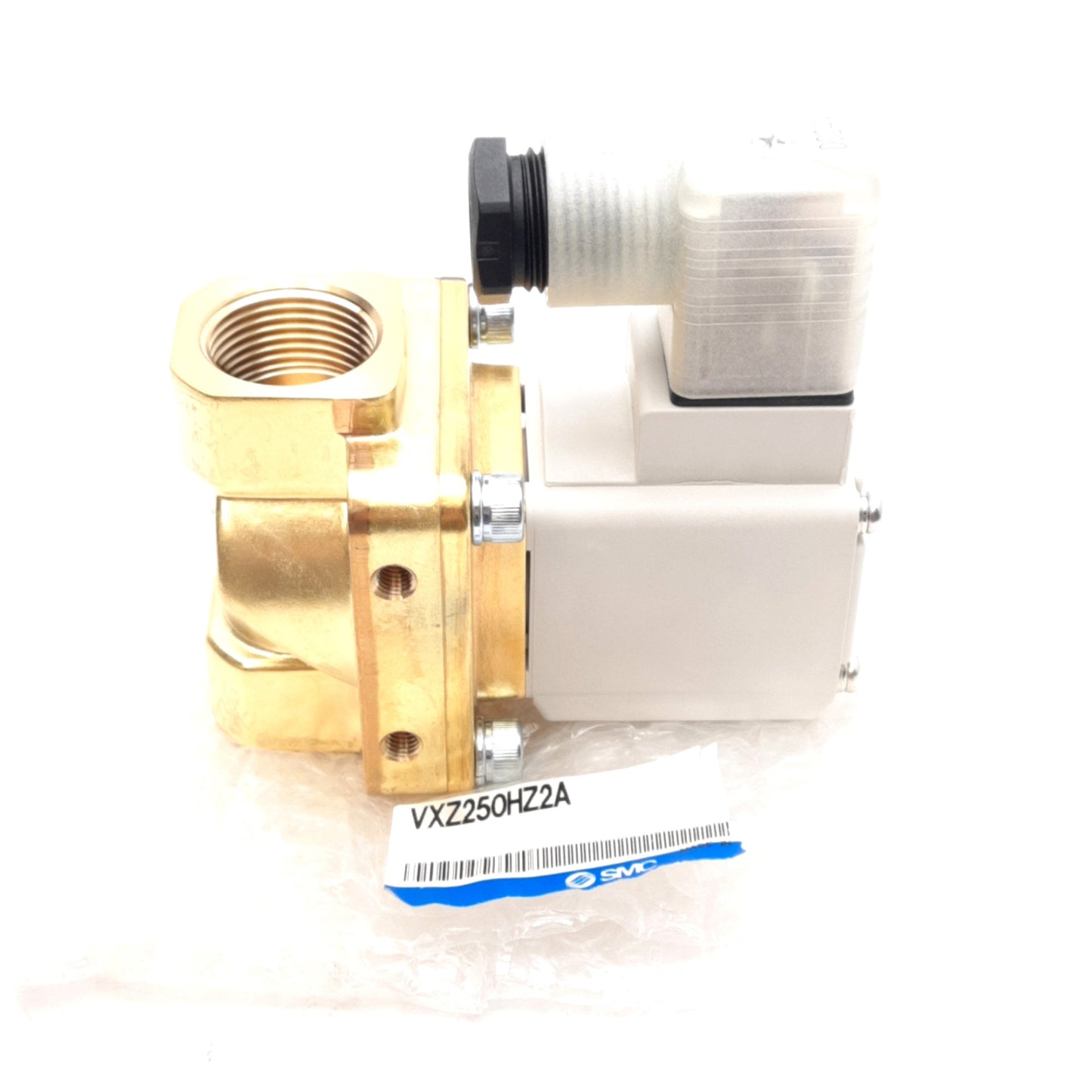 New SMC VXZ250HZ2A Solenoid Valve, 24VDC Coil, 1.0MPa, ø20mm Orifice, Rc3/4 Ports