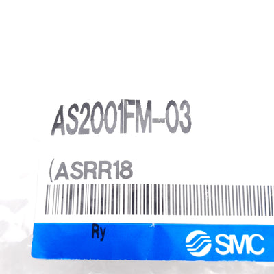 New Lot of 5 SMC AS2001FM-03 Speed Controller Fitting ø5/32in One-Touch, 0.1-1.0MPa