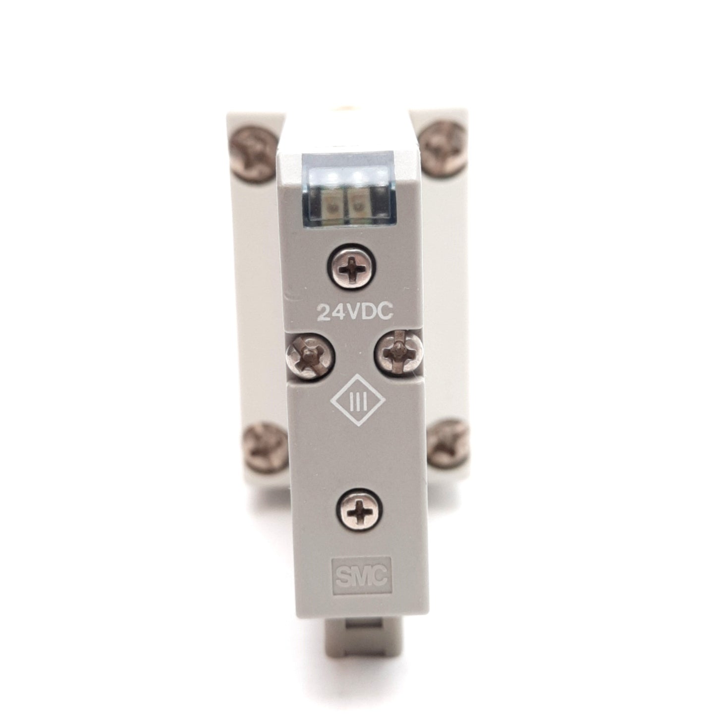 Used SMC SV4100R-5FU-X90 Solenoid Valve, 5-Port 2-Position, 24VDC Coil, 0.25-0.7MPa