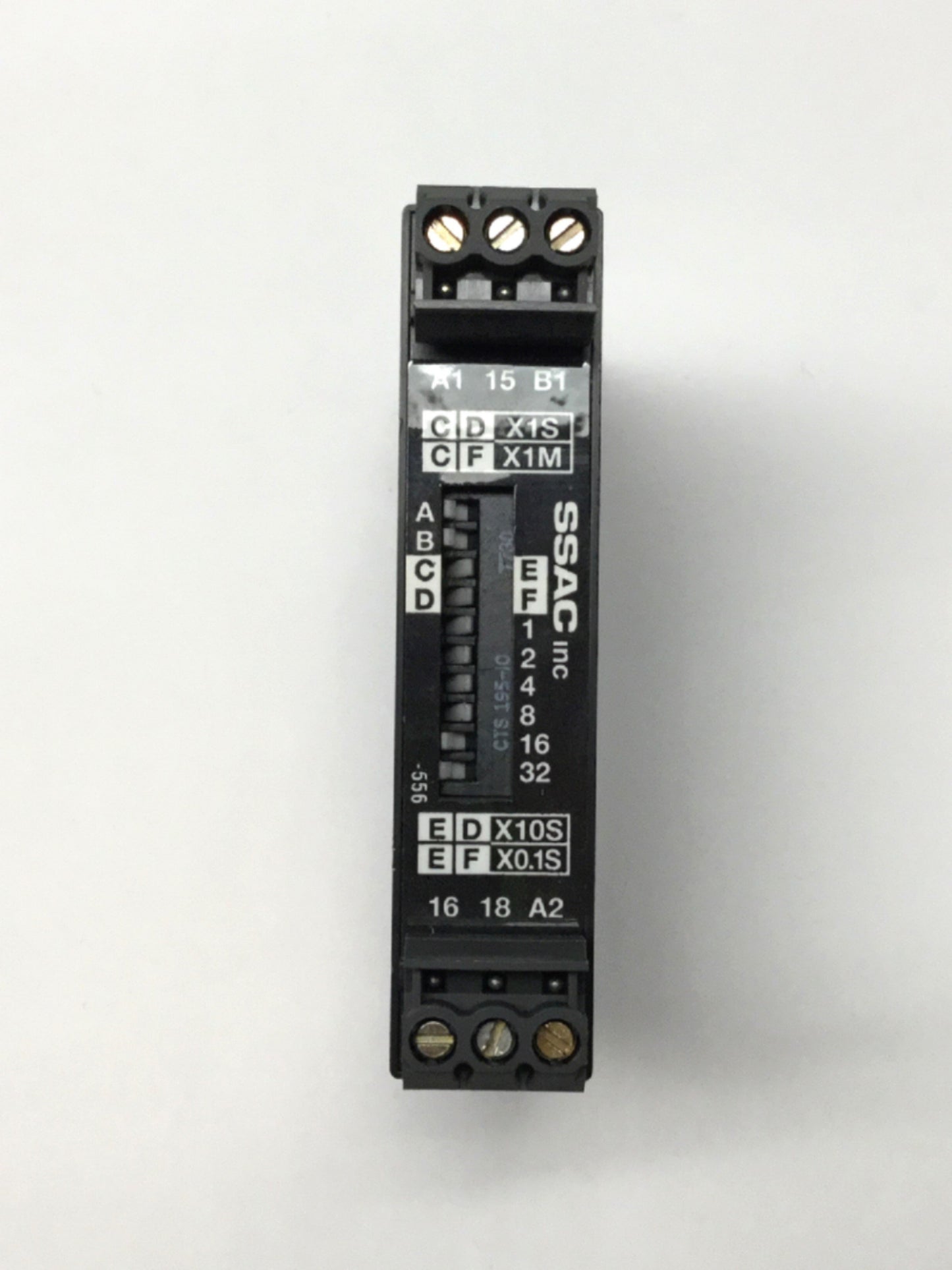 Used SSAC DSTUD3 Solid State Time Delay Relay, 0.1sec to 63min, 9-110VDC, NO 0.7A
