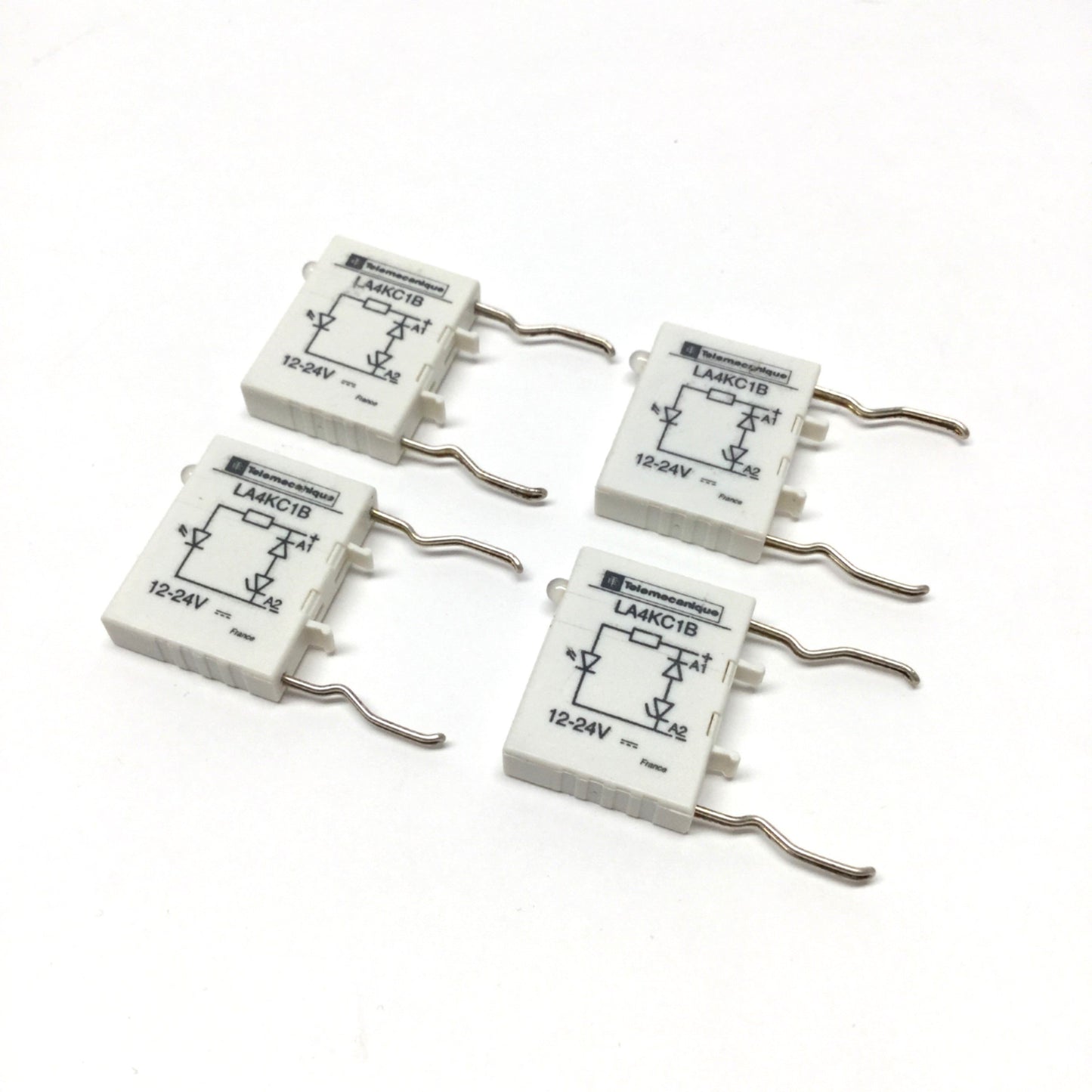 Used Lot of 4 Telemecanique LA4KC1B TeSys Contactor Surge Suppressors 12-24VDC