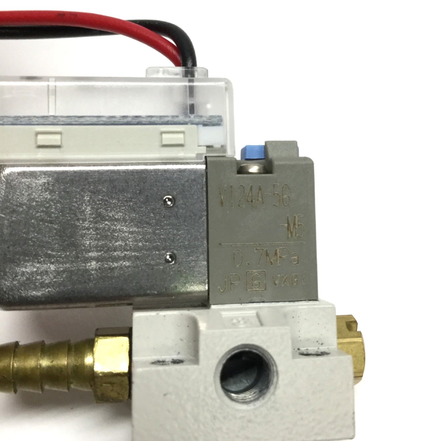 Used SMC V124A-5G-M5 V100 Solenoid Valve, 3-Port, NO, 0-0.7MPa, 24VDC