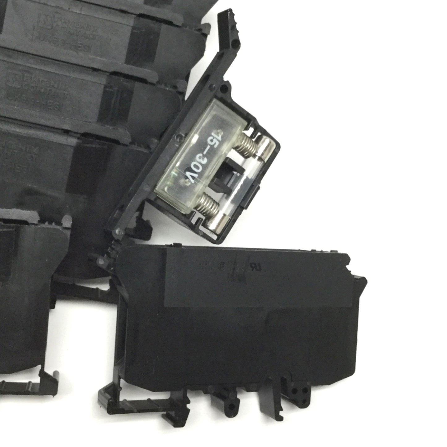 Used Lot of 7 Phoenix Contact UK 6,3-HESI Fuse Modular Terminal Blocks 24V LED 6.3x32
