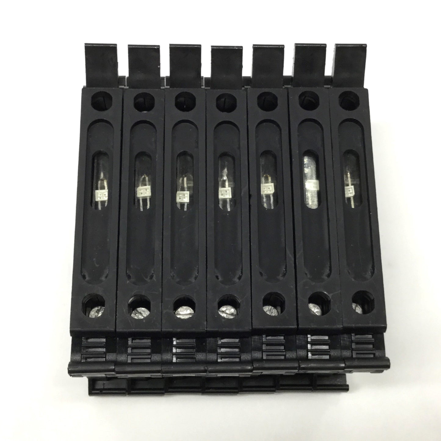 Used Lot of 7 Phoenix Contact UK 6,3-HESI Fuse Modular Terminal Blocks 24V LED 6.3x32