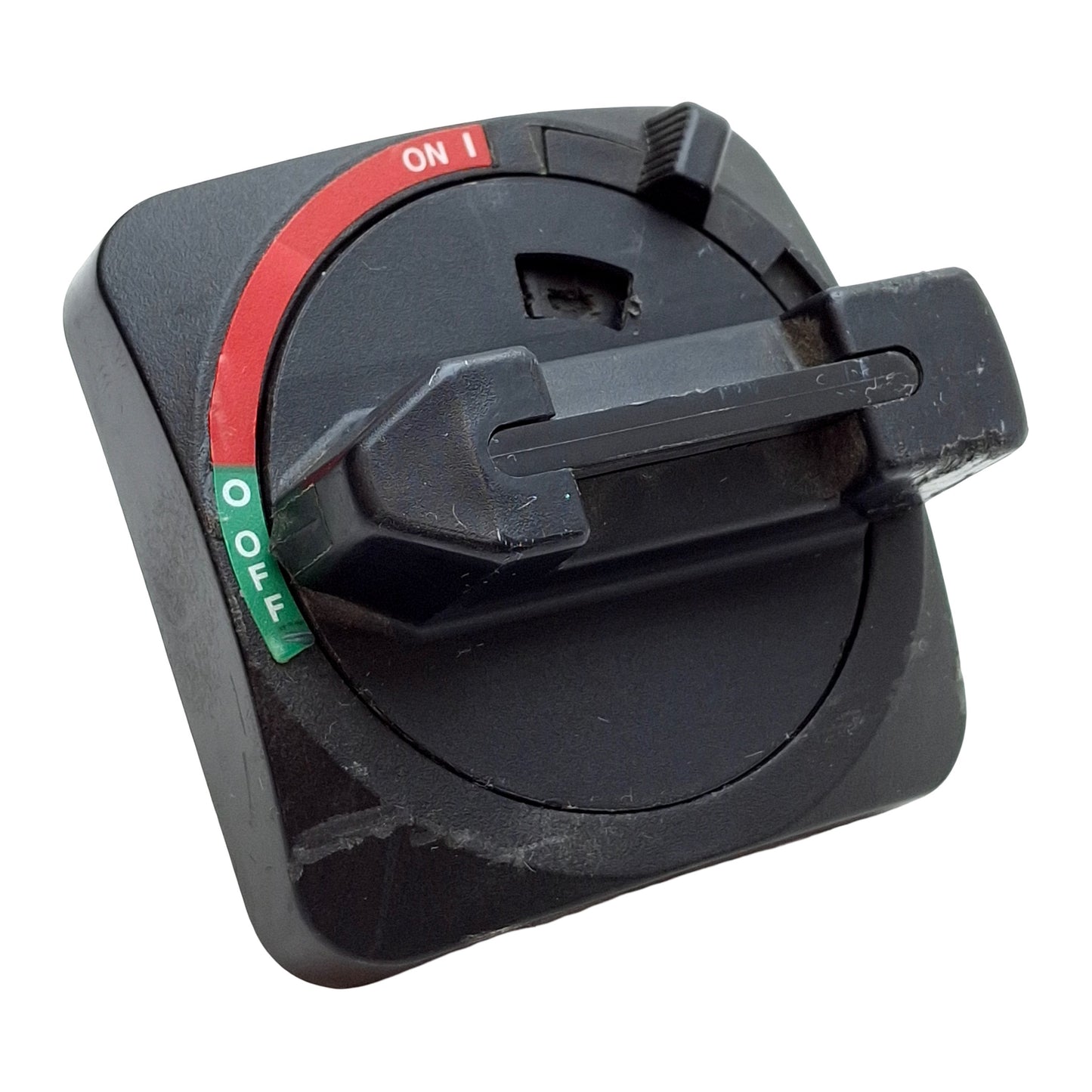 Used Allen Bradley 194R-HS1 Rotary Disconnect Switch Handle, Black, 2-Position, 90°