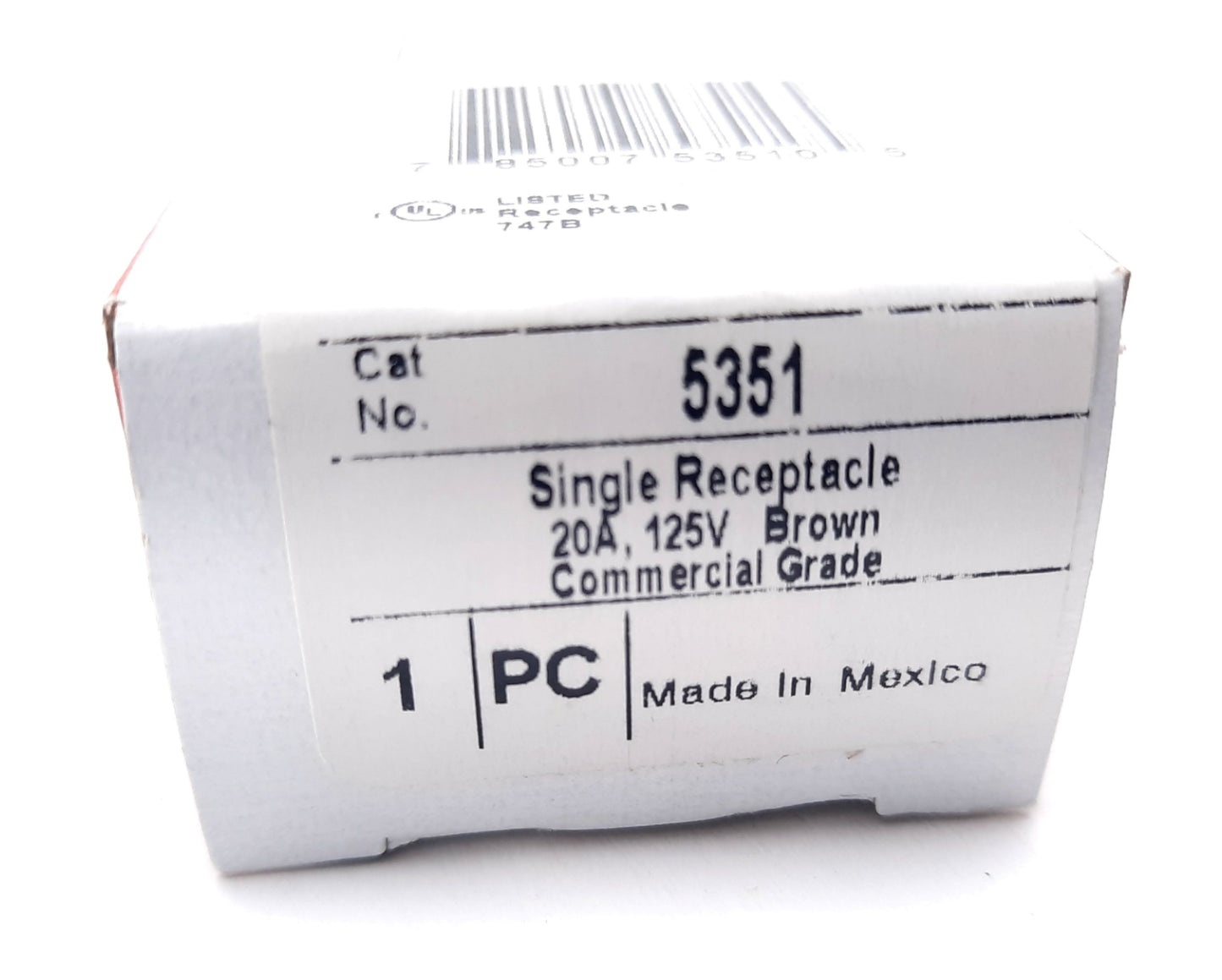 New Lot of 2 Legrand 5351 Single Receptacles Single Plug 20A, 125V, 2 Pole 3 Wire