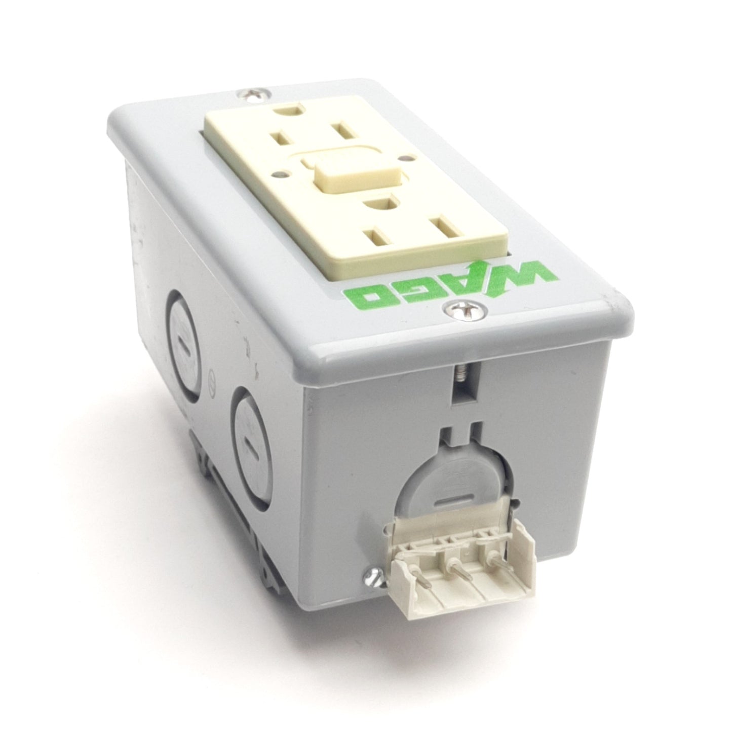 Used Wago 51018351 GFCI Receptacle 120VAC 15A Rating, DIN Rail Mount, NEMA5-15