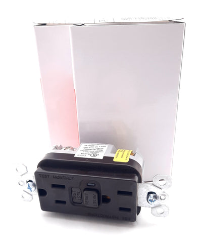 New Lot of 2 Legrand 1595 GFCI Duplex Receptacle Trip Indicator Light 15A, 125VAC