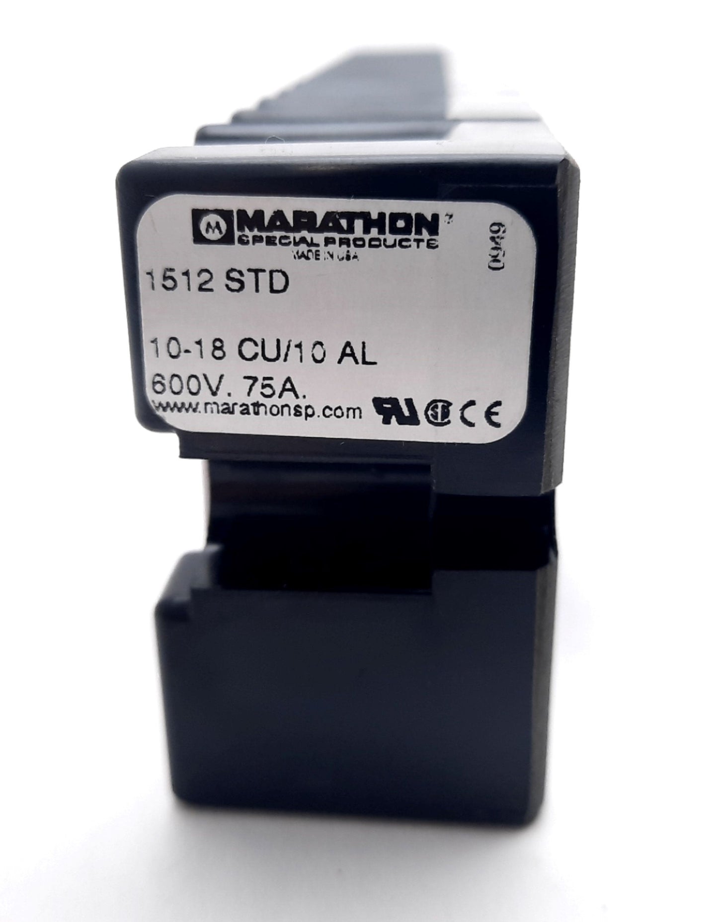 Used Marathon 1512STD Terminal Block Connector Barrier 12 Position 30A 600V 10-16AWG