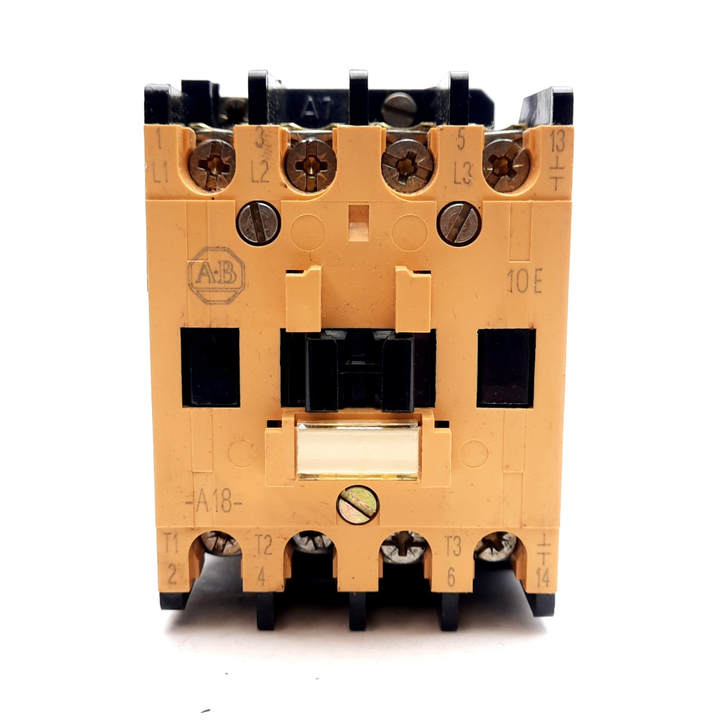 New – Open box Allen Bradley 100-A18NJ3 Contactor, 3-Pole, 600VAC 18A, 24V Coil, DIN Rail