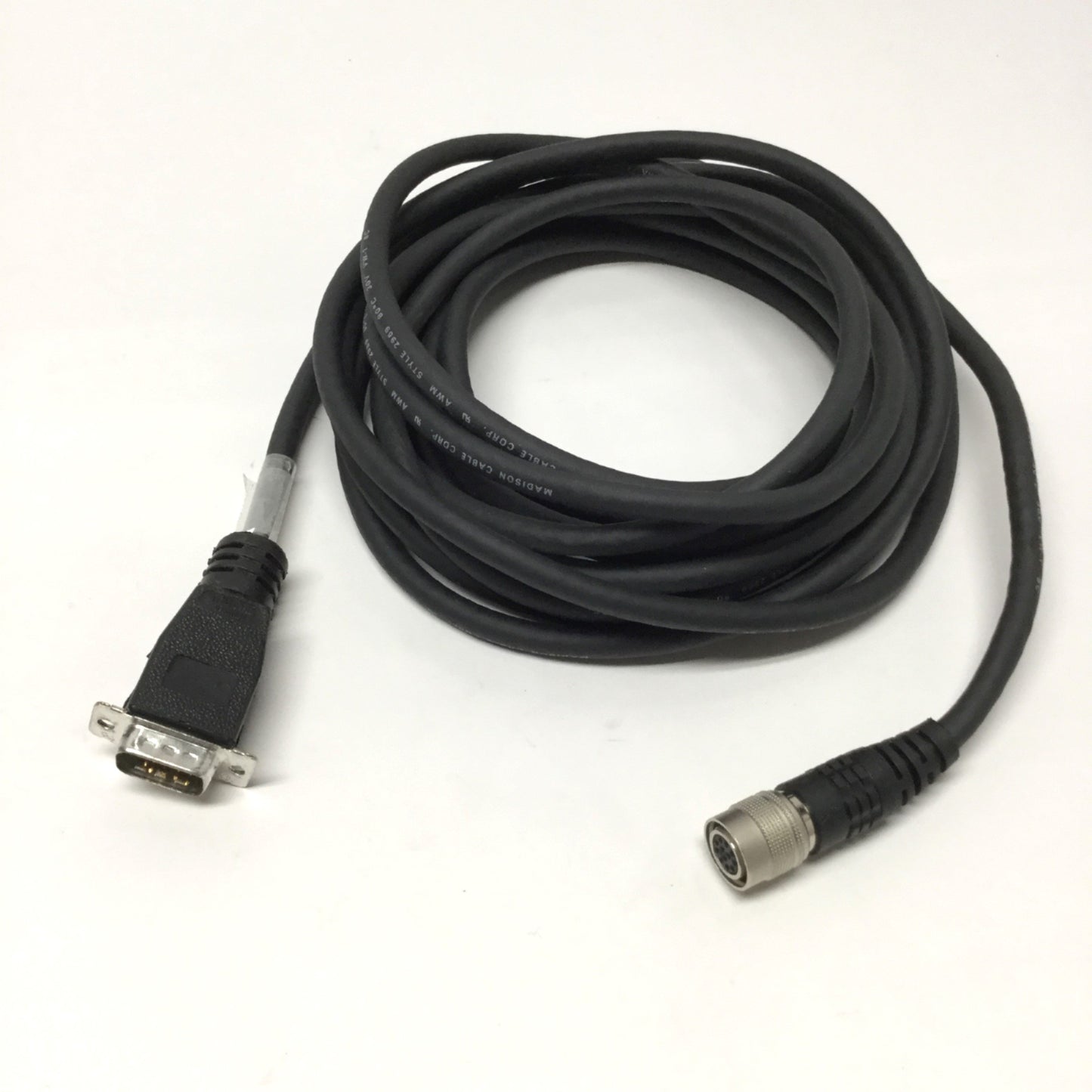 Used Cognex 300-0181-15 Camera Cable Hirose 12-Pin XC-75/ST50 to MVS-8100, 15ft Long