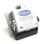 Used Mencom DP-RJ45-R-32 Panel Outlet, 120V Duplex, Size 32 Bulkhead, 3 Amp Reset