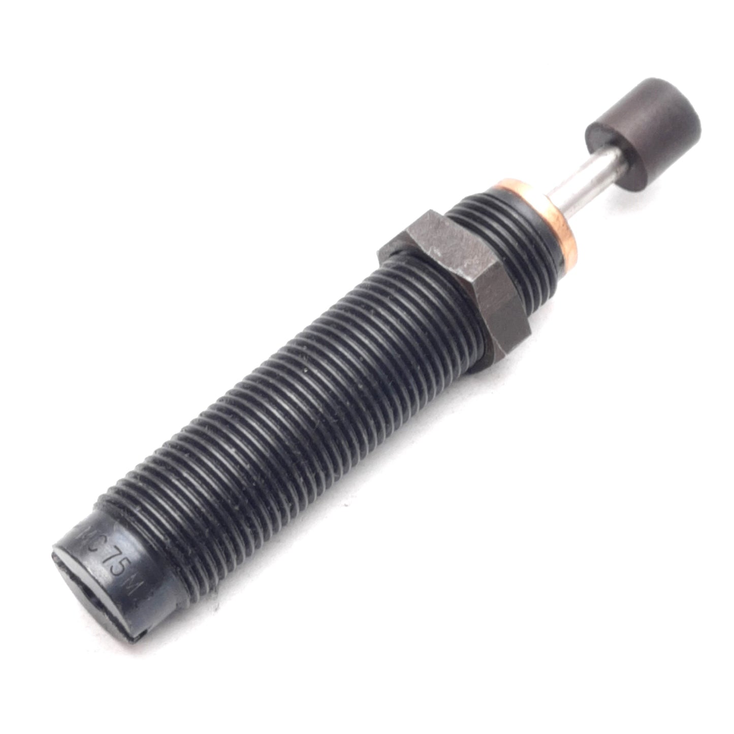 Used Ace Controls MC75M-2 Miniature Shock Absorber, 75in-lbs, 0.4in Stroke, M12 Body