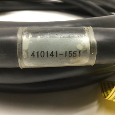 Used Denso 410141-1551 SCARA Robot Motor/Encoder Cable 37-pin for RC5 Controller, 4m