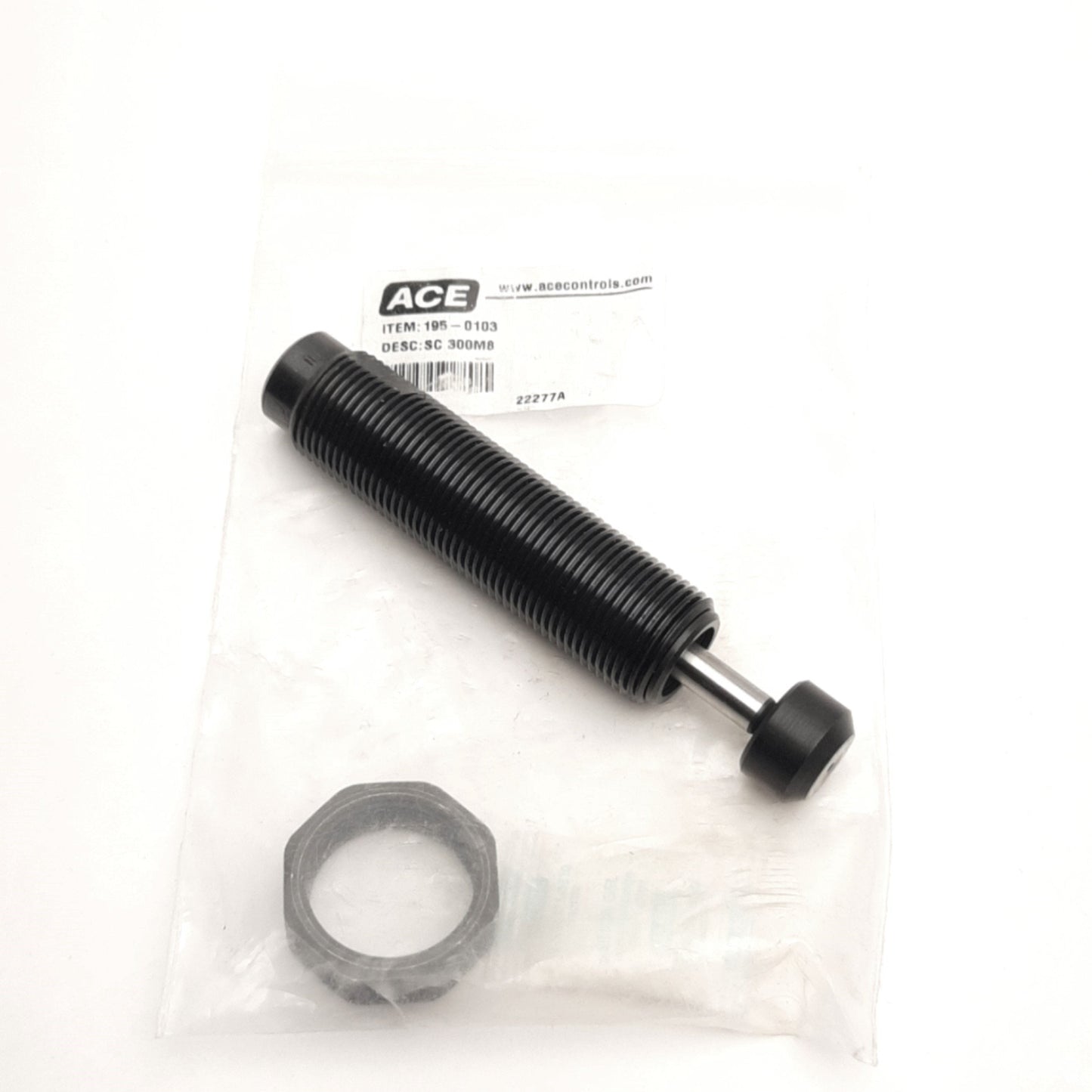 New – Open box Ace Controls SC300M8 Miniature Shock Absorber 15mm Stroke, 70J Max, M20 Thread