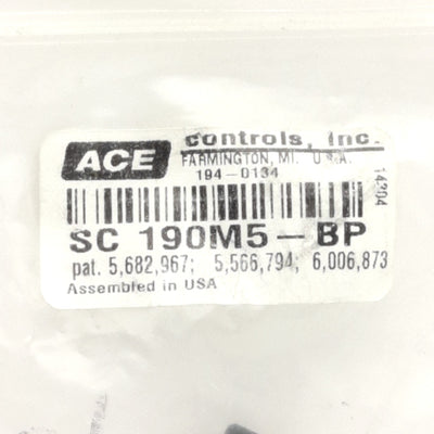 New Ace Controls SC190M5-BP Miniature Shock Absorber 12mm Stroke 31J Max, M14 Thread