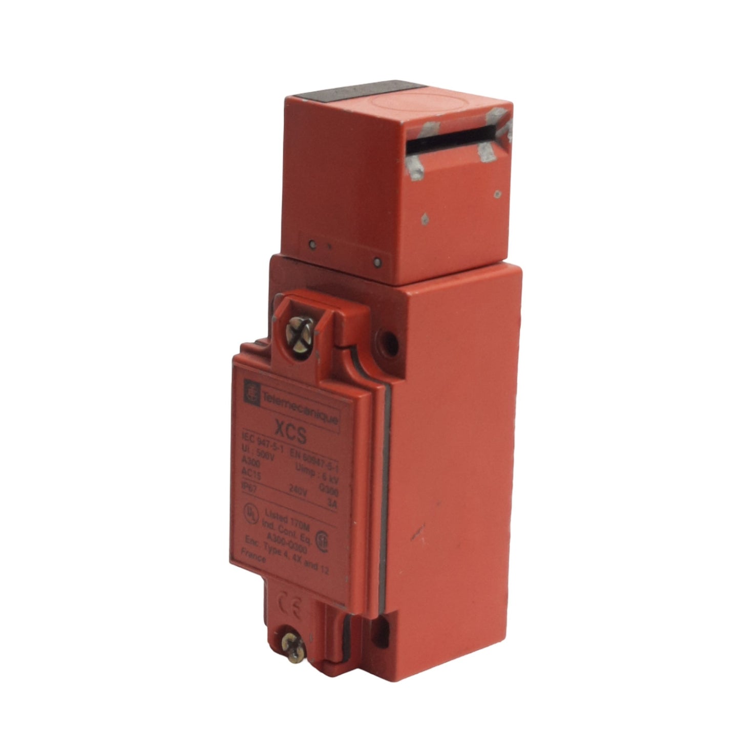 Used Telemecanique XCS-A703 Safety Switch 1NO/2NC, 240VAC/250VDC, 10A Max, No Key