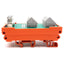 Used Wago 289-555 Breakout Board, 9-Position, Female 9-Pin D-Sub Connector, DIN Rail