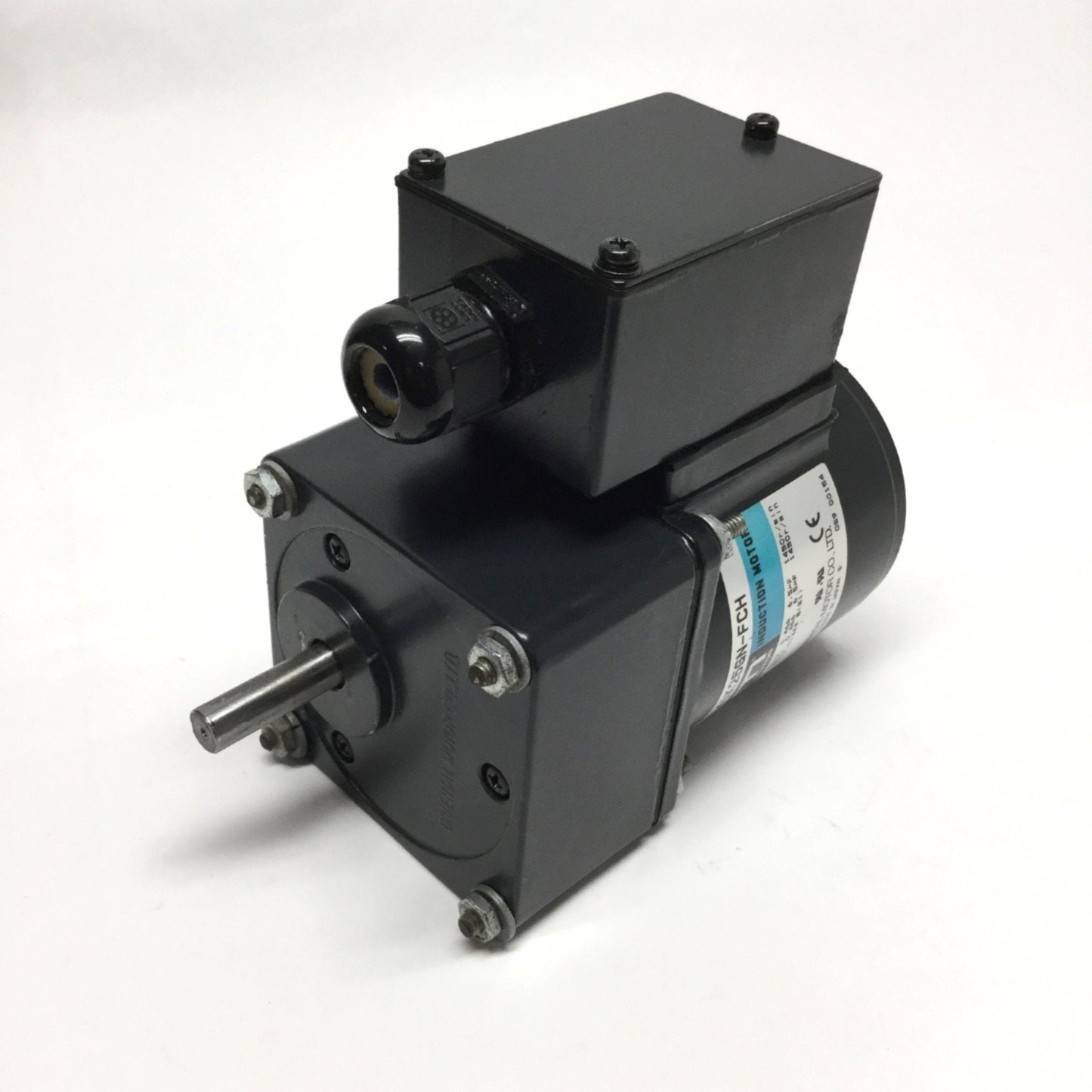 Used Oriental 4IK25GN-FCH Induction Motor 25W, 110/115VAC 1PH w/Gear Head 90:1, 16RPM