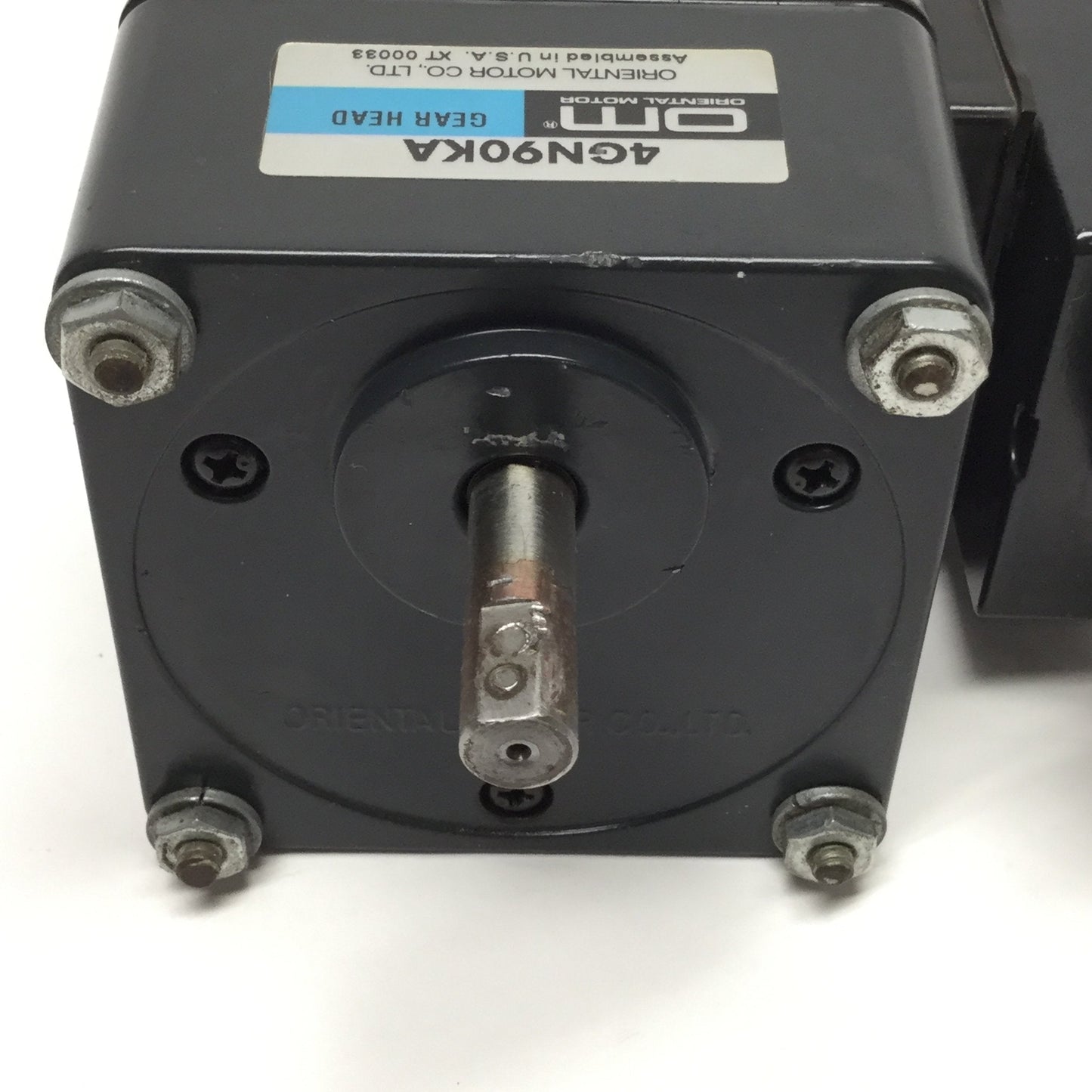 Used Oriental 4IK25GN-FCH Induction Motor 25W, 110/115VAC 1PH w/Gear Head 90:1, 16RPM