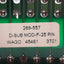 Used Wago 289-557 Breakout Board, 25-Position, 25-Pin D-Sub Female, DIN Rail