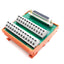 Used Wago 289-557 Breakout Board, 25-Position, 25-Pin D-Sub Female, DIN Rail